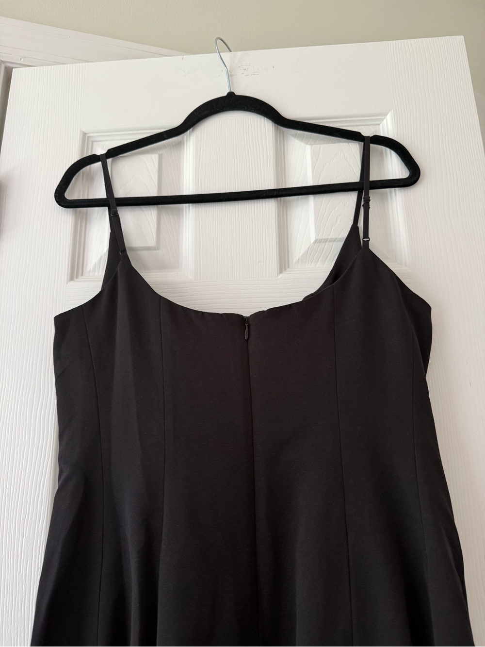 STAUD Joy Cotton Blend Gown Maxi Dress Black Side Pockets NEW with tag - Picture 5 of 8